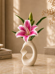 Twist Craft Ceramic Vase | 20 cm
