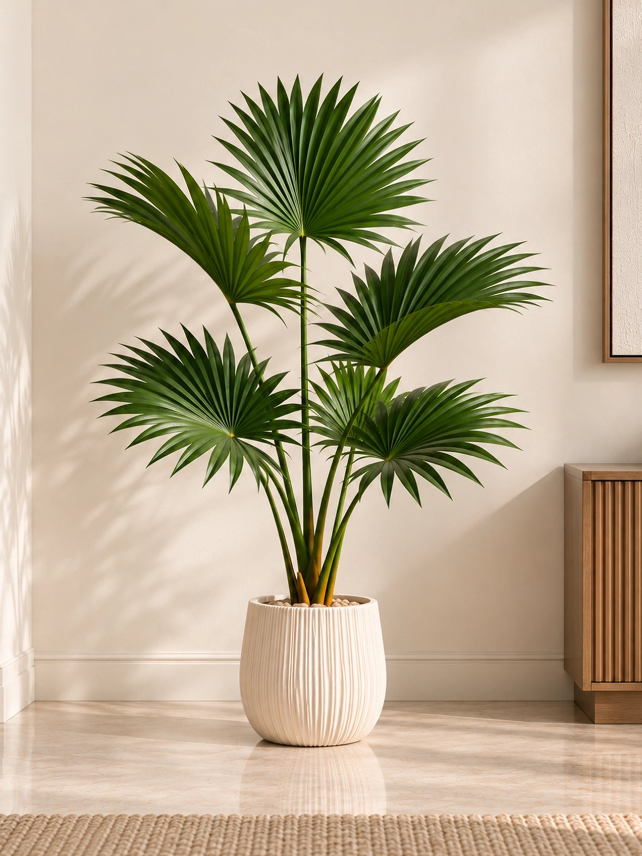 Artificial Fern Palm Plant | 150 cm | 6 Leaves