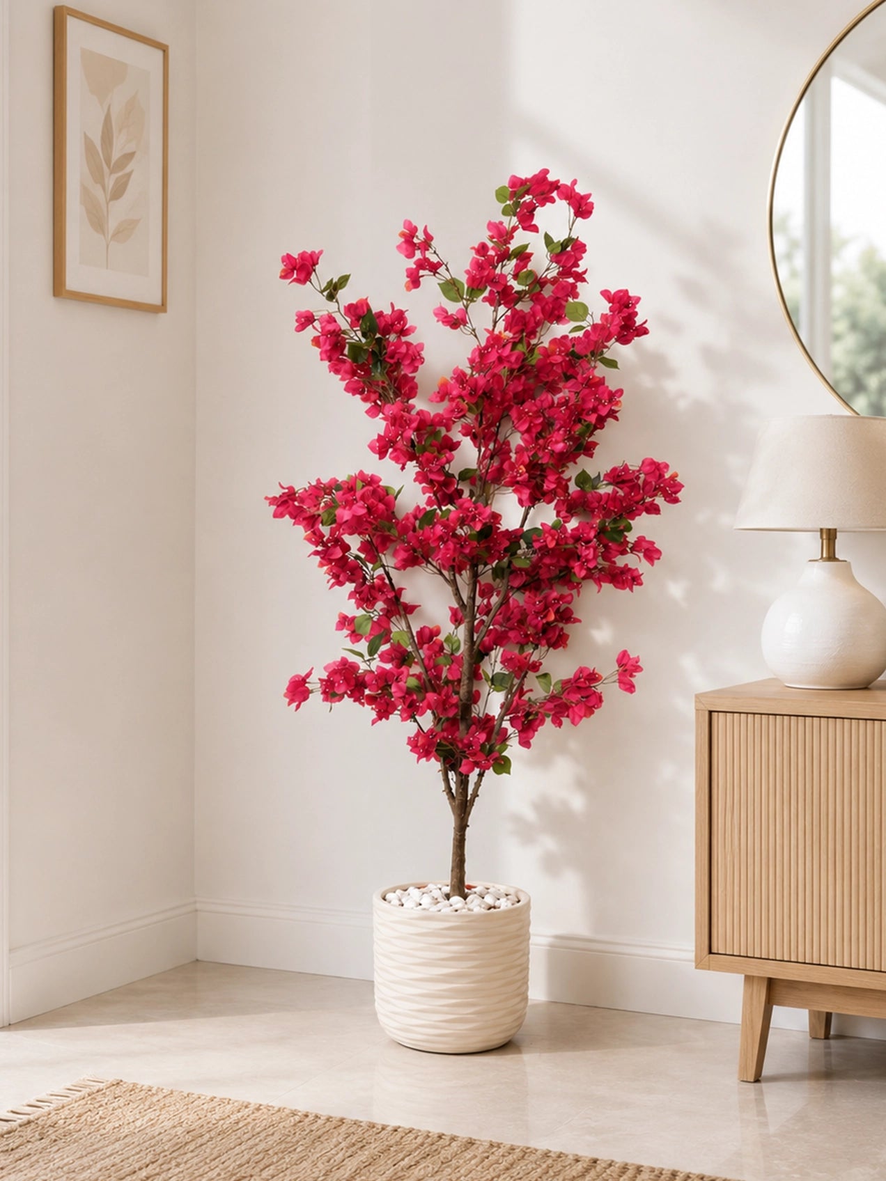 Artificial Bougainvillea Plant | 180 cm | 900 Flowers | Basic Pot