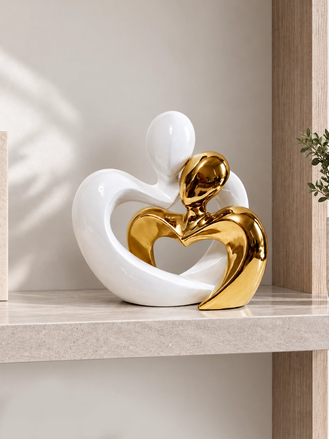 Romantic Heart Lover Sculpture