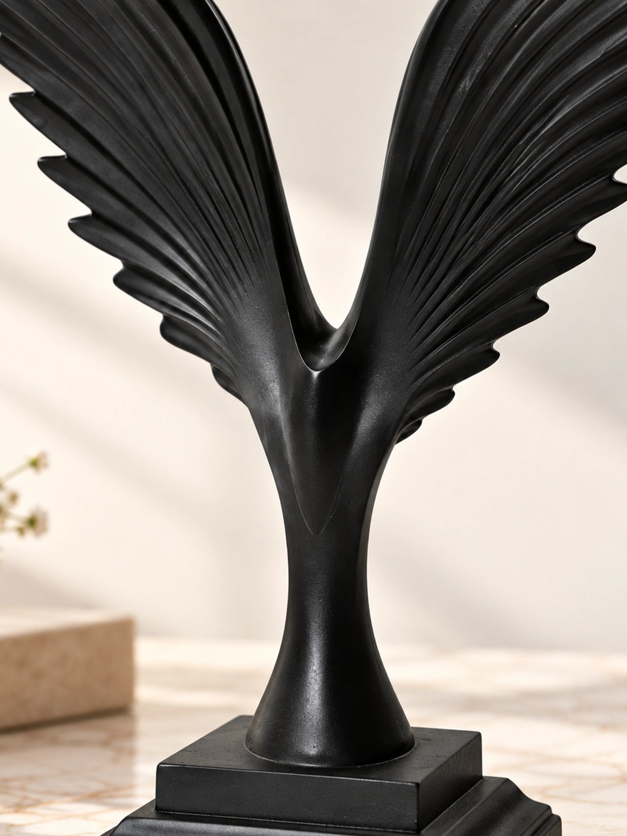 Ascendancy Roc Winged Sculpture | Black | 31 cm