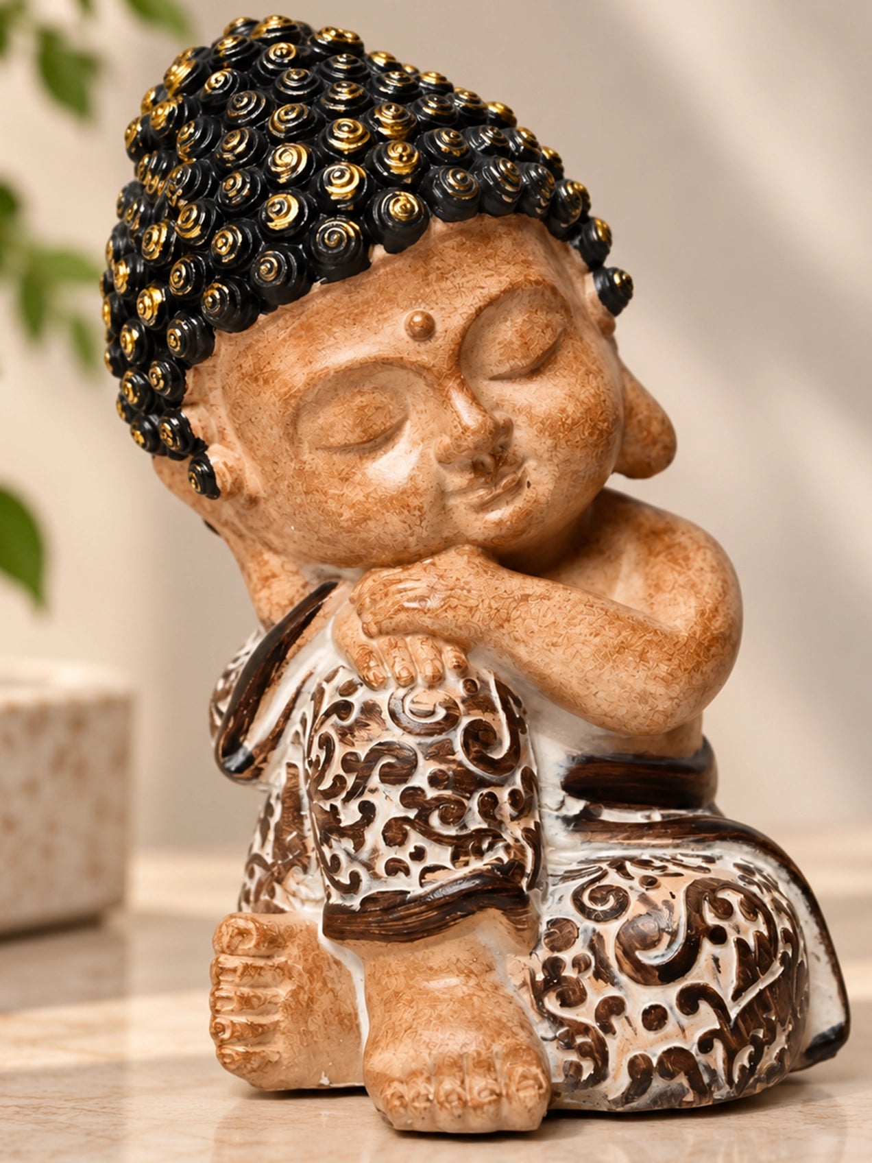 Zen Resting Buddha Idol | 19 cm
