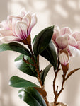 Artificial Magnolia Flower Branch | Light Purple | 76 cm