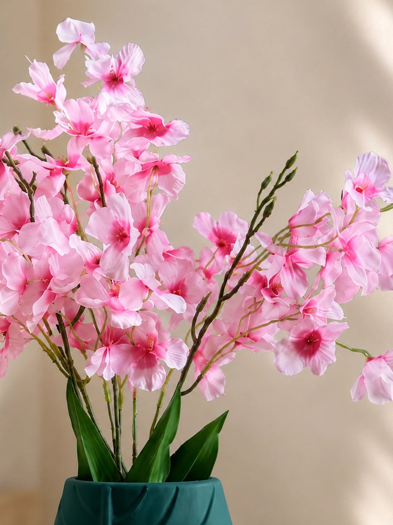 Artificial Dame's Rocket Flowers Bunch | Dark Pink | 50 cm