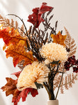Autumn Essence Faux Dahlia Bouquet | Cream | 58 cm