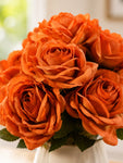 Artificial Rose Flower Bunch | Brown | 40 cm