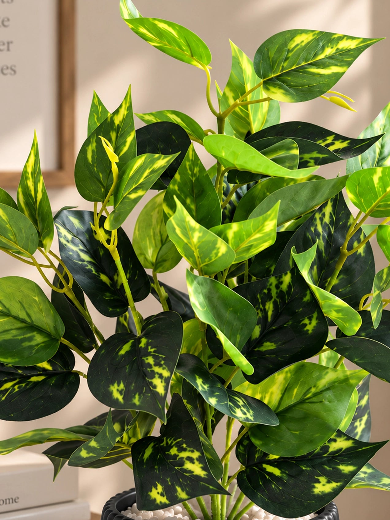 Artificial Golden Pothos Plant | 45 cm | With Basic Pot