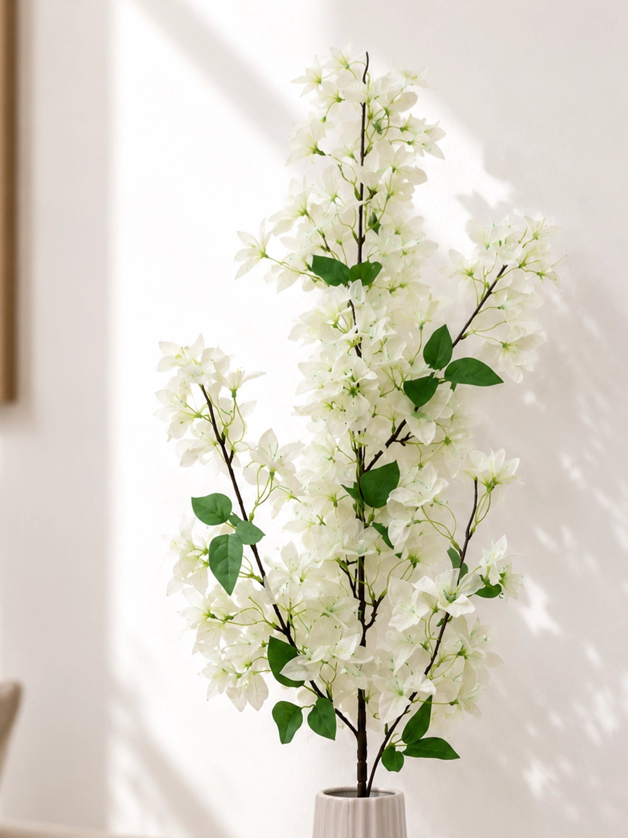 Artificial Bougainvillea Stick | White | 135 cm | Set of 2