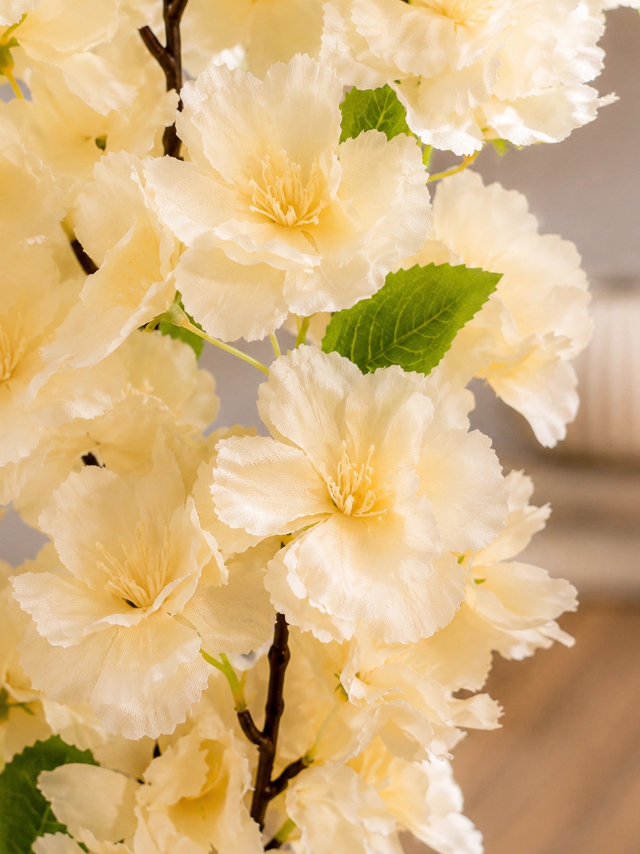 Cherry Blossom Flower Bunch | Peach | 65 cm