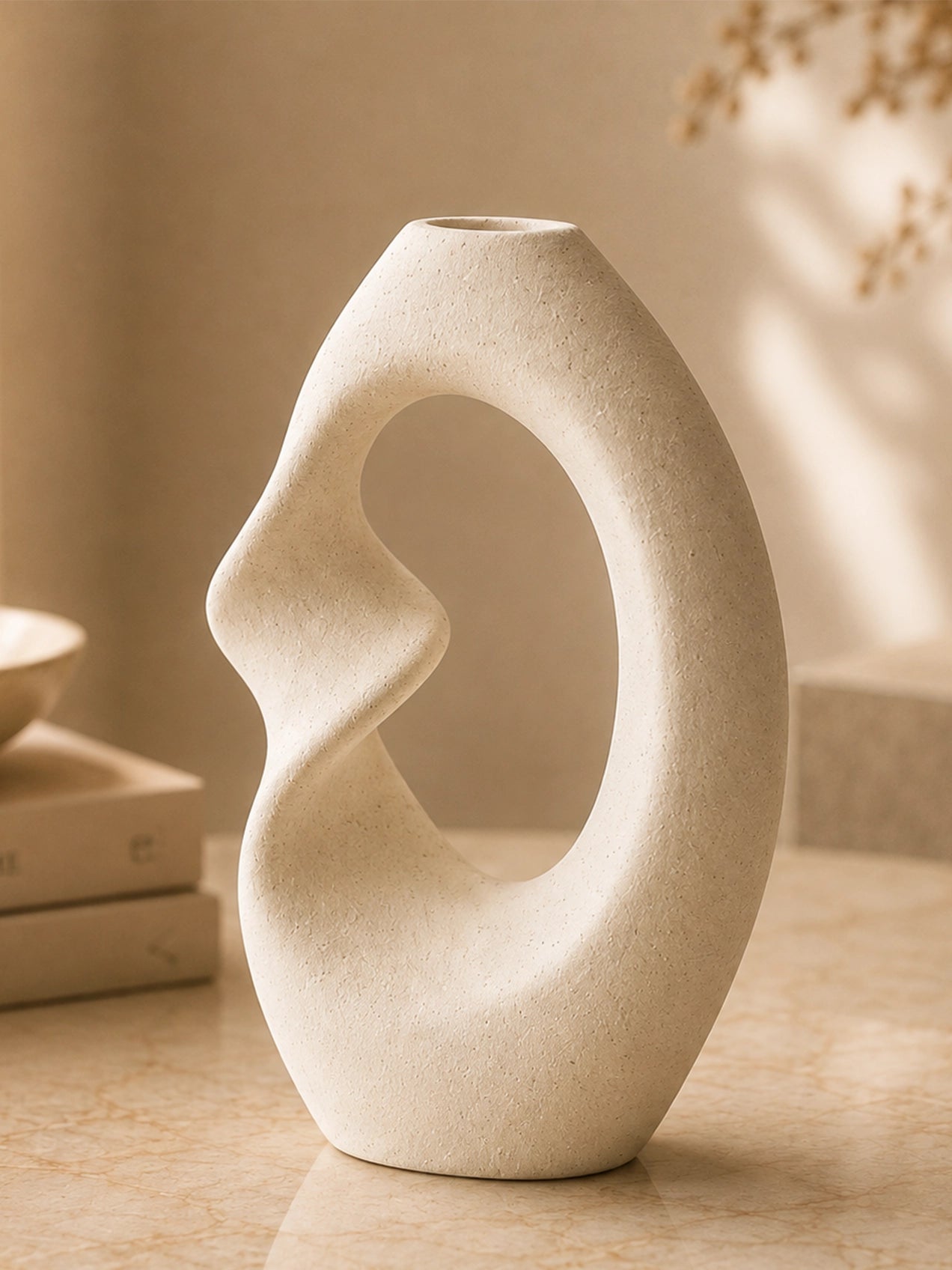 Twist Craft Ceramic Vase | 20 cm
