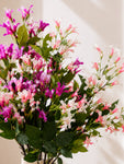 Japanese Honeysuckle Flower Bunch | Light Pink, White and Purple | 90 cm