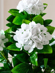 Artificial Hydrangea Flower Bunch | White | 72 cm