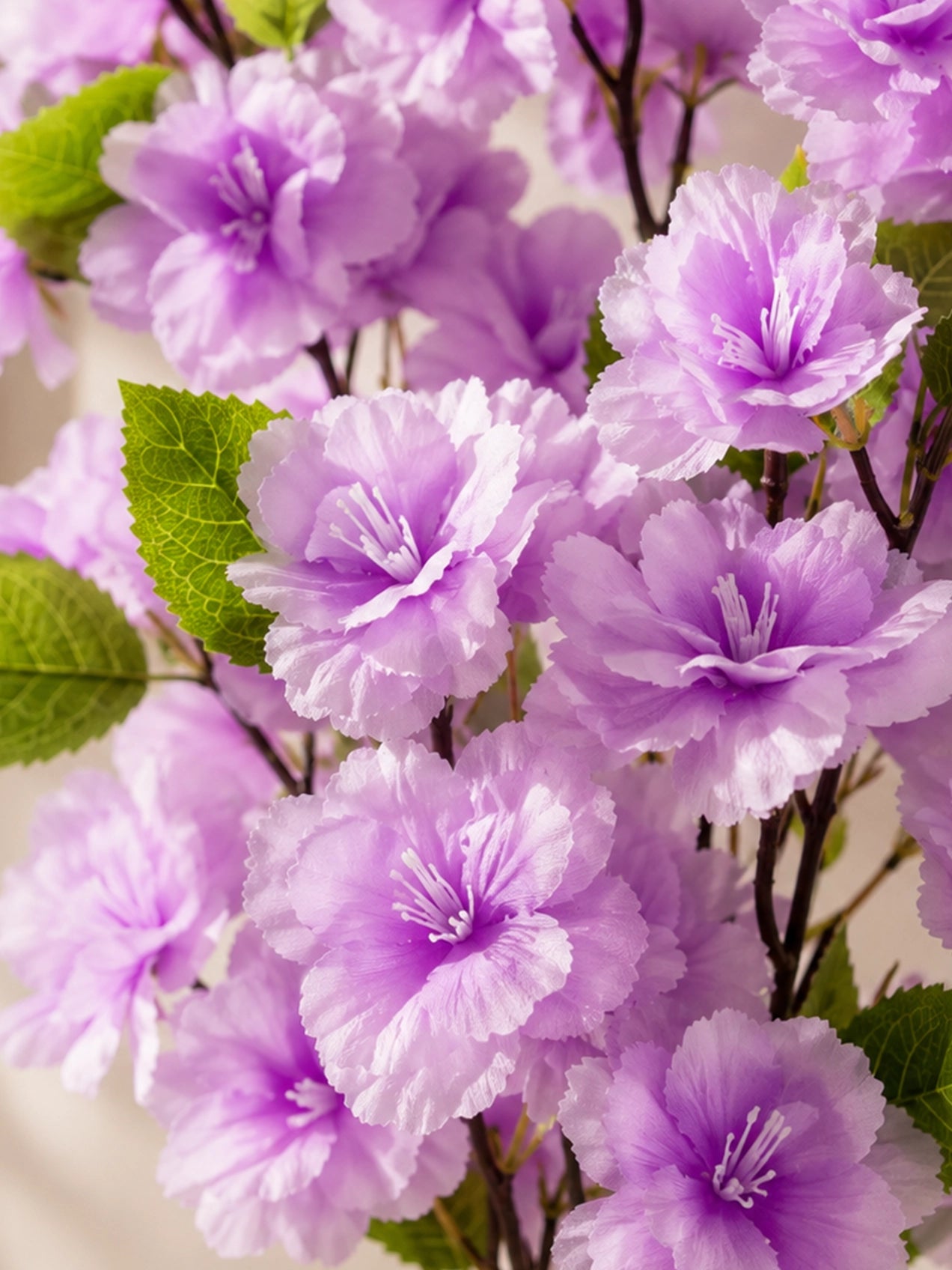Cherry Blossom Flower Bunch | Purple | 65 cm
