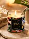 Scented Candle Glass Jar | Sea Salt | 6 cm | Set of 4