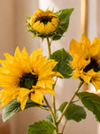 Artificial Sunflower Stick | Yellow | 78 cm | Set of 2
