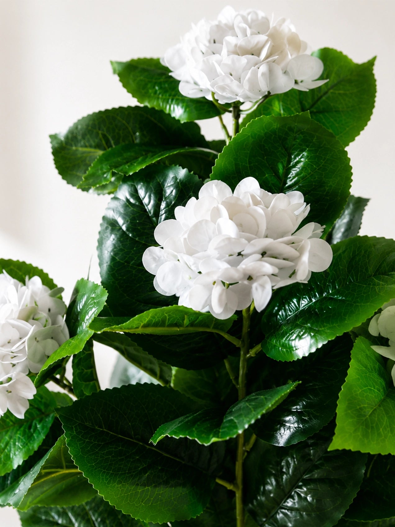Artificial Hydrangea Flower Bunch | White | 75 cm