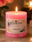 Rose Men's Scented Pillar Candle | 8 cm | Set of 4
