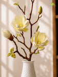 Magnolia Ikebana Flower Stick | White | 72 cm | Set of 2