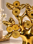 Golden Coin Sculpture Tree | 27 cm