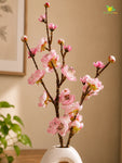 Artificial Plum Blossom Flower Stick | Pink | 60 cm | Set of 2