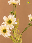 Faux Gerbera Flower Stick | White | 60 cm