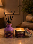 Lavender Premium Candle & Diffuser Set with Magnolia Kobus