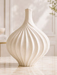 White Ceramic Vase | 23 cm