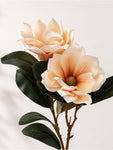 Artificial Magnolia Flower Branch | Cream | 79 cm