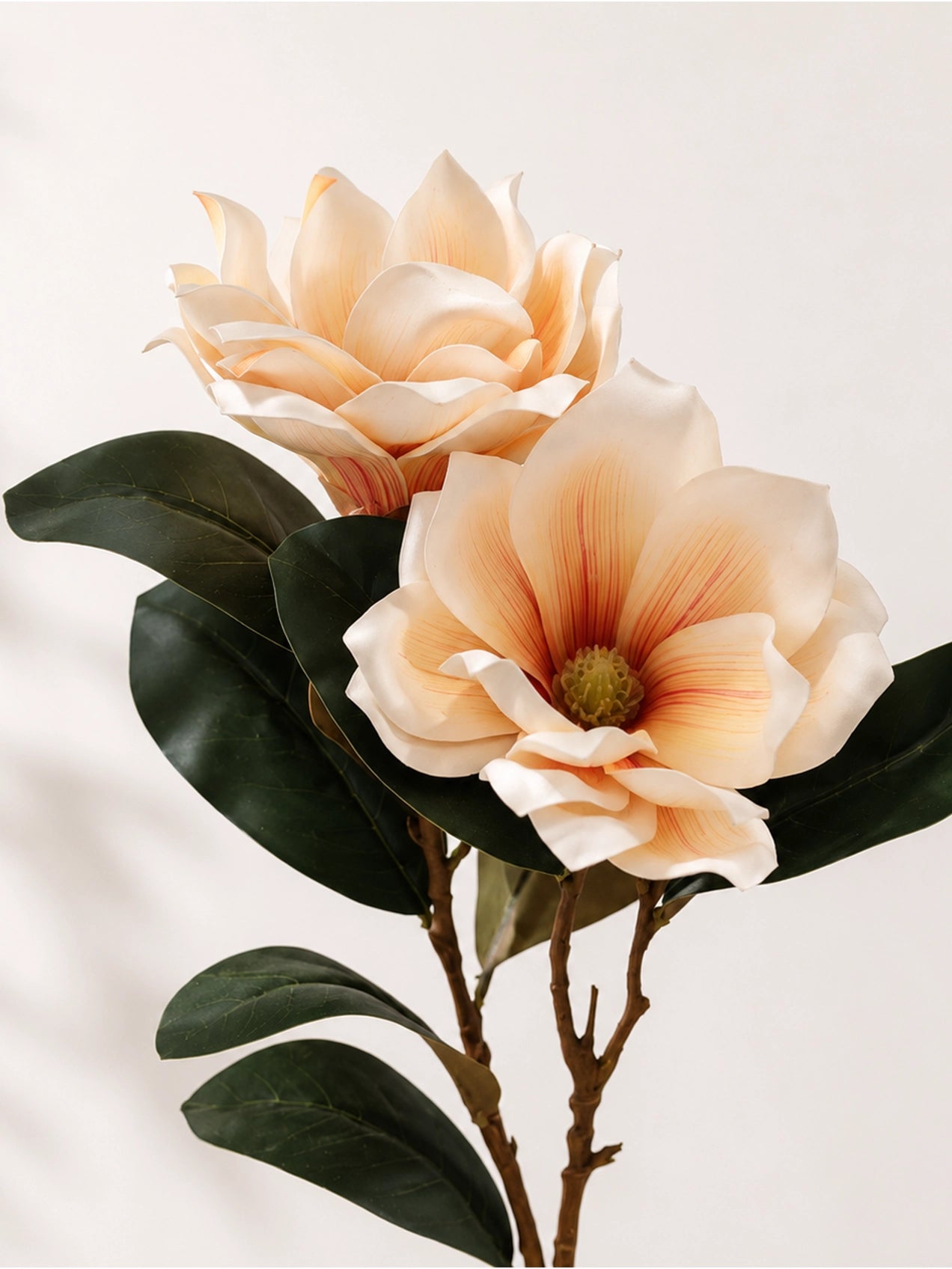 Artificial Magnolia Flower Branch | Cream | 79 cm