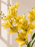 Artificial Magnolia Flower Stick | Yellow | 85 cm