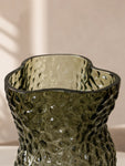 Twisted Glass Vase | Black | 23 cm
