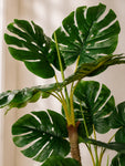 Artificial Monstera Plant | 120 cm | 3 Poles | 12 Leaves