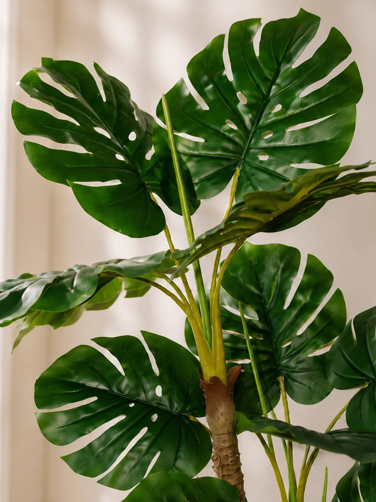 Artificial Monstera Plant | 120 cm | 3 Poles | 12 Leaves