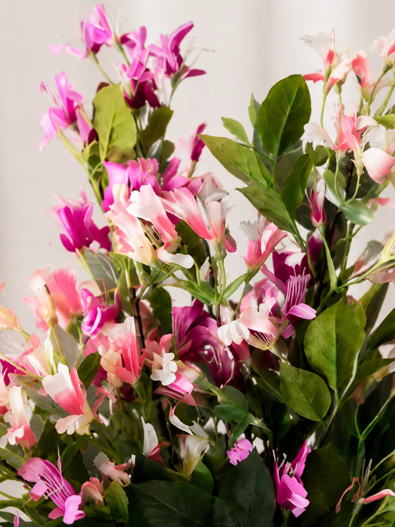 Japanese Honeysuckle Flower Bunch | Light Pink & Purple | 90 cm
