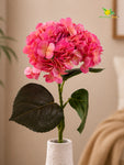 Hydrangea Flower Stick | Rose Red | 63 cm
