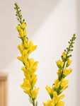 Artificial Orchid Flower Stick | Yellow | 106 cm