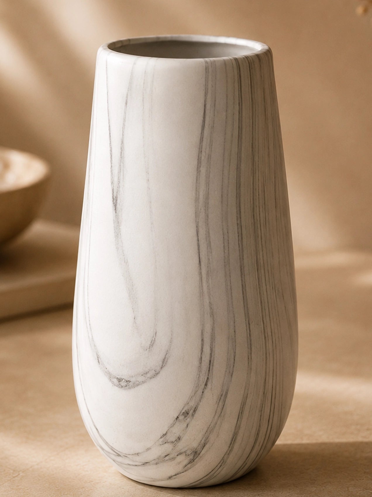 Marble Design Ceramic Vase | Medium | 25 cm