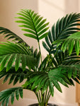 Artificial Areca Palm Plant | 57 cm | 12 Leaves | With Basic Pot