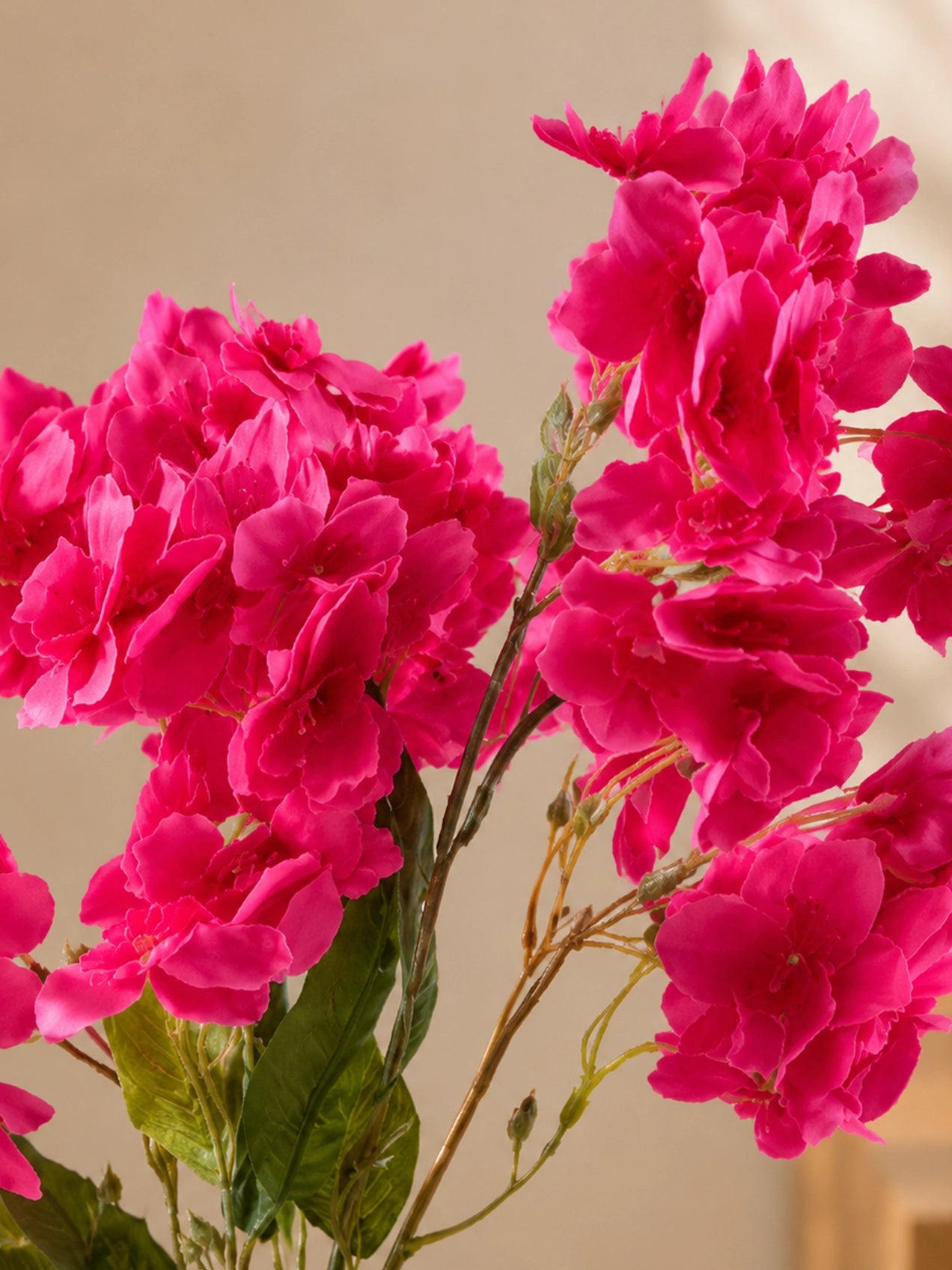 Artificial Daffodil Flower Stick | Pink | 88 cm
