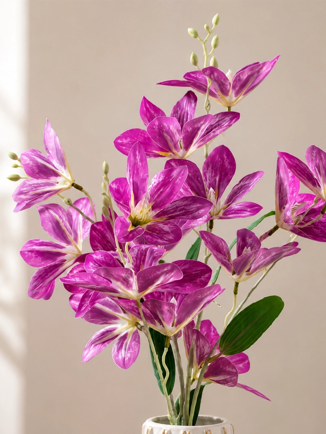 Artificial Magnolia Flower Stick | Rose Pink | 85 cm