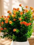 Artificial Kalanchoe Flower Bunch | Orange | 33 cm