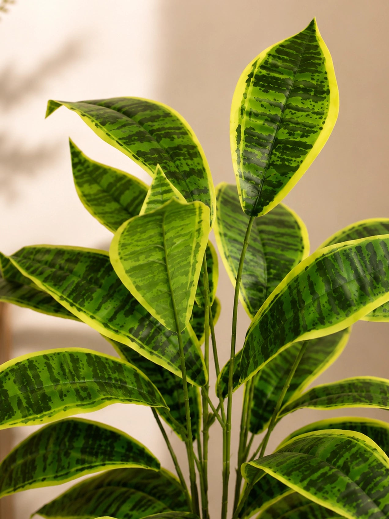 Artificial Snake Plant | 66 cm | 26 Leaves | With Basic Pot