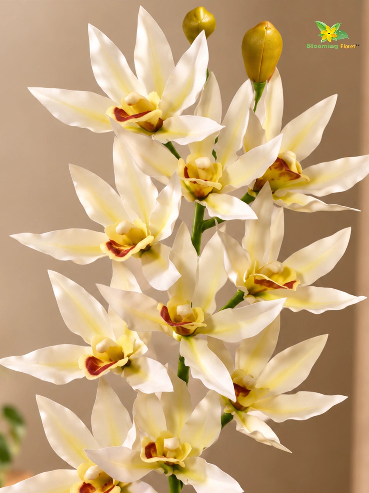 Orchid Flower Stick | White | 73 cm