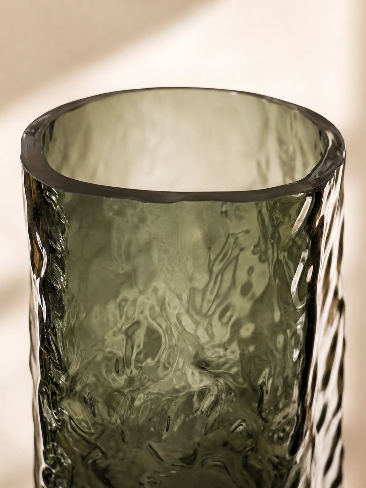 Prism Crystal Black Vase | 25 cm