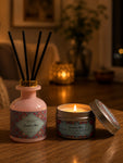 Jasmine & Rose Premium Candle & Diffuser Set with Magnolia Kobus