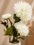 Luxe Artificial Peony Flower Stick | White | 88 cm