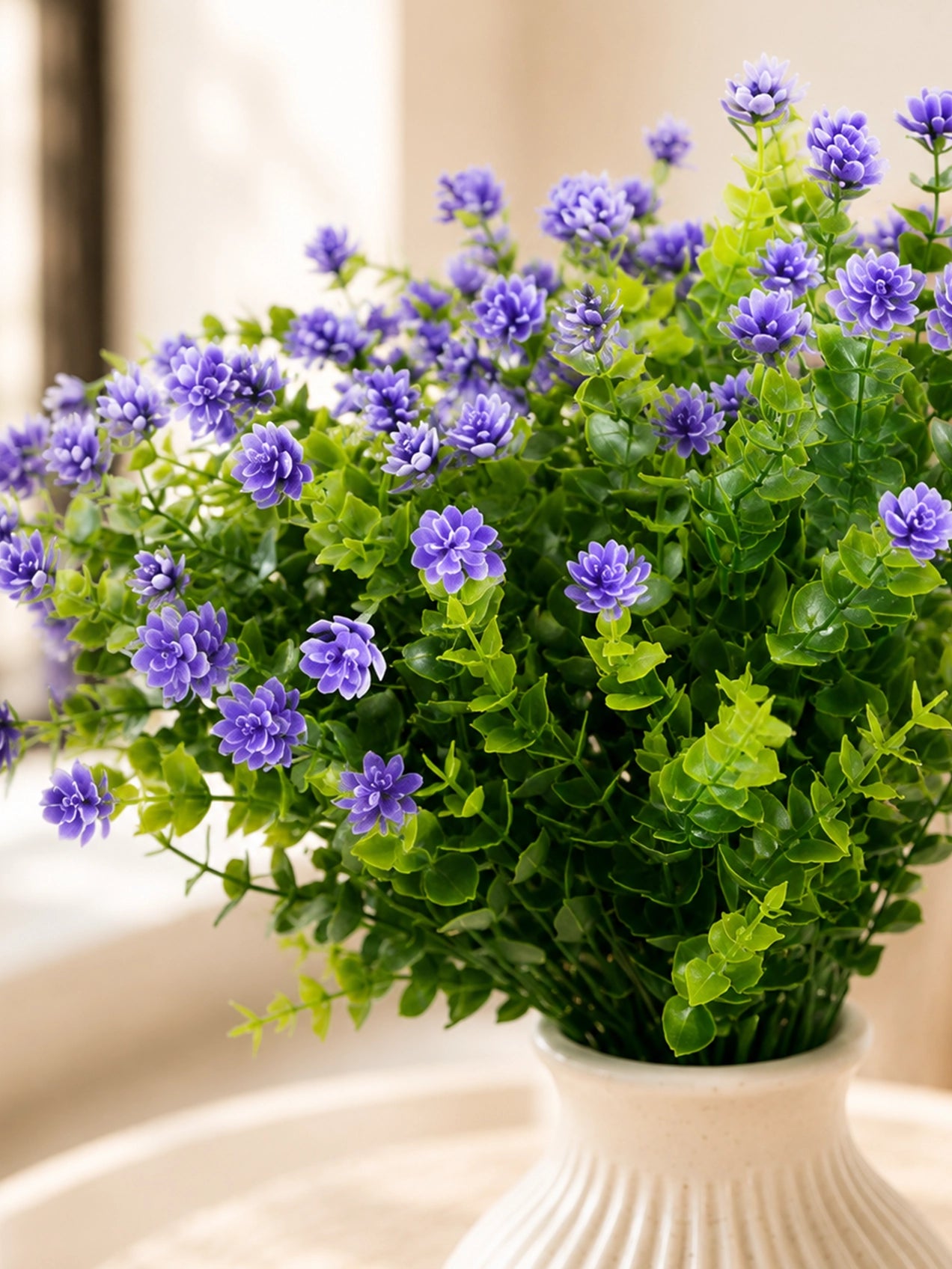 Artificial Kalanchoe Flower Bunch | Purple | 33 cm
