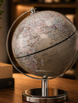 Silver Globe | Plain Silver Stand | 19 cm