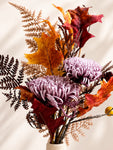 Autumn Essence Faux Dahlia Bouquet | Purple | 58 cm