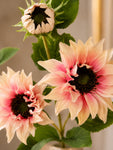Artificial Sunflower Stick | Light Pink | 78 cm | Set of 2
